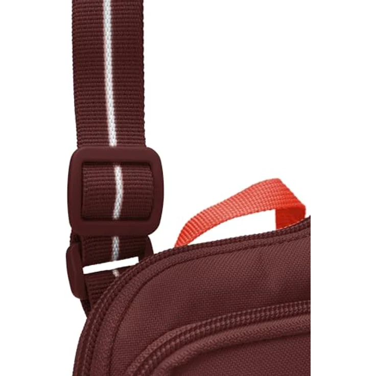 Pacsafe GO anti-theft Tech Mini Bag Umhängetasche RFID 12 cm, Polyester, garnet red – Bild 10