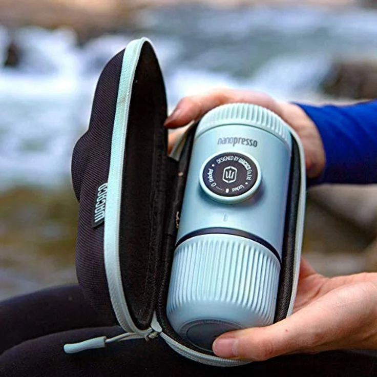 Wacaco Nanopresso tragbare Espressomaschine mit Schutzhülle - Artik Blau – Bild 2