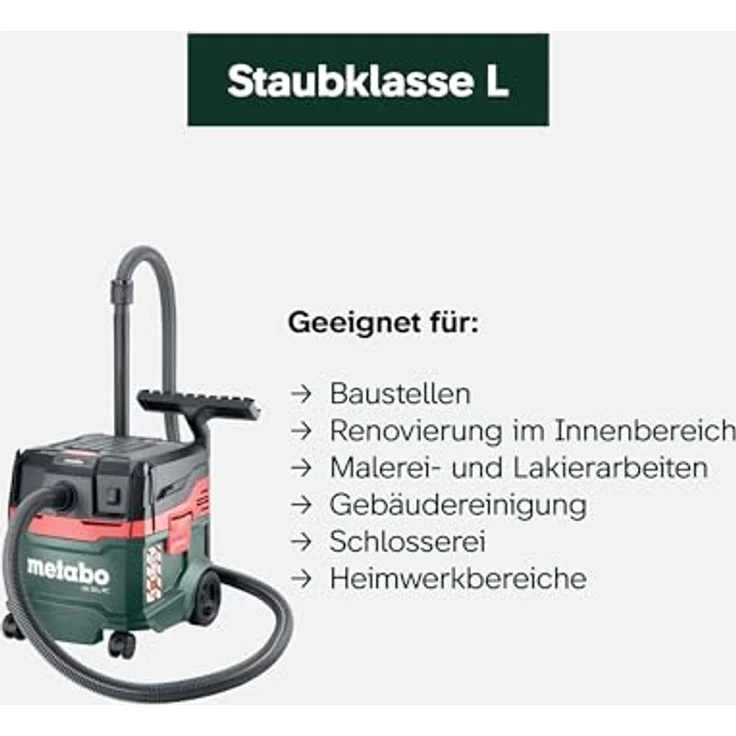 Metabo Nass-Trocken-Sauger Allessauger, Staubklasse L zertifiziert – Bild 7