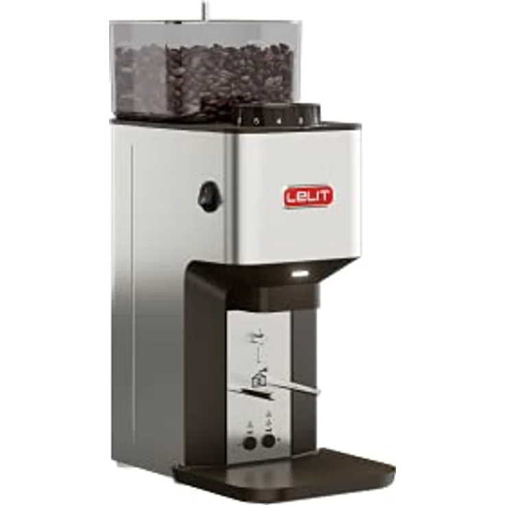 Lelit Kaffeemühle WILLIAM Mühle PL71 Edelstahl mit 50mm-Mahlscheiben, stufenlos einstellbares Mahlwerk, Timerfunktion – Bild 2