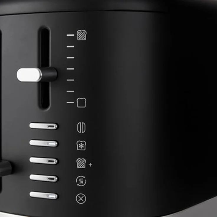 KitchenAid 4-Scheiben-Toaster 5KMT4109EBM Mattschwarz mit extrabreiten Schlitzen und praktischen Bedienelementen – Bild 6