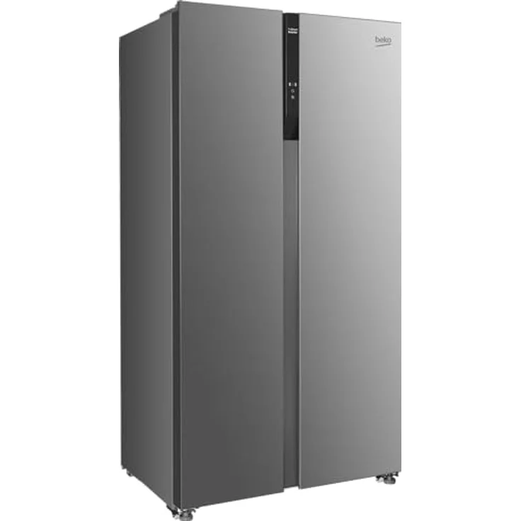 Beko GNO5322XPN Side-by-Side, Kühlschrank, Gefrierschrank, 532 l Gesamtvolumen, 347 Liter Kühlbereich, 185 Liter Gefrierbereich, Multifunktionsdisplay, Schnellkühlen, Türalarm, Edelstahl-Look – Bild 2