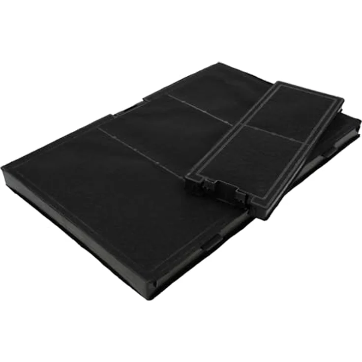 vhbw Filterset kompatibel mit Siemens LZ10AKT00, LC98KPP60S, LC98KPP60/02 Dunstabzugshaube - Aktivkohlefilter, Schwarz – Bild 1