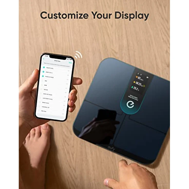 eufy by Anker WLAN Fitness Tracking Smart Scale P3, digitale Körperwaage mit 16 Messwerten, Herzfrequenz, BMI, Bluetooth, mit virtuellem 3D-Körpermodell - Weiß – Bild 5