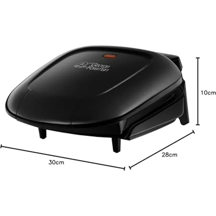 George Foreman 18840-56 Fitnessgrill Compact, 18 x 13 cm große Grillfläche, schwarz – Bild 8