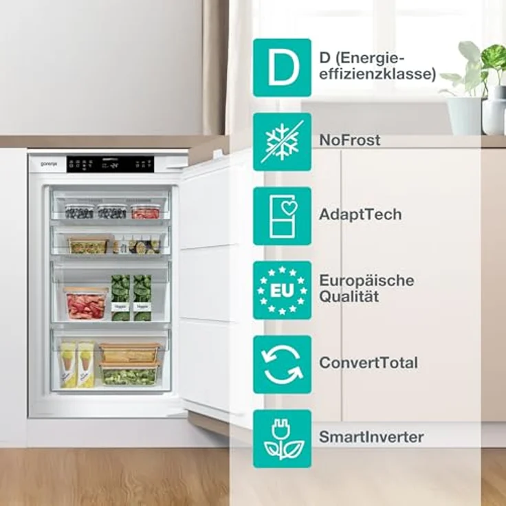 Gorenje G600 Gefrierschrank, 91 l, 8,5 kg/24h, No-Frost-System, D-Klasse, Weiß – Bild 4