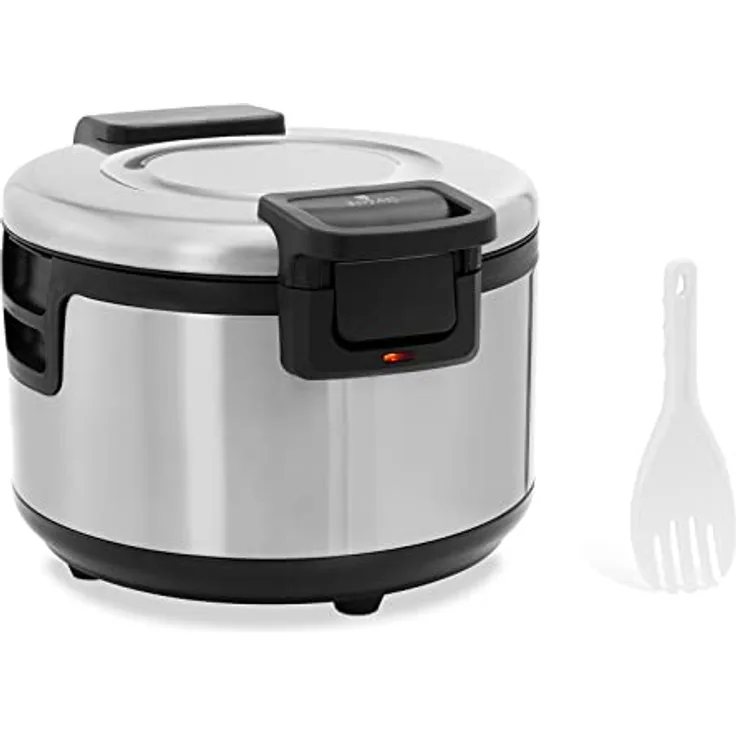 Royal Catering RCRK-1S Reiskwärmer 19 L, 110 W, antihaftbeschichteter Gartopf, Ø Topf 380 mm, inkl. Reislöffel