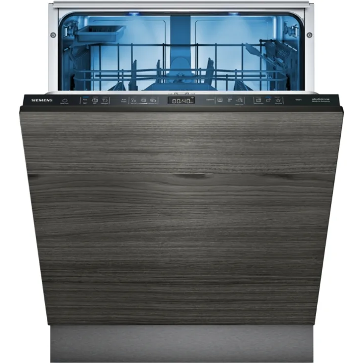 Siemens iQ500 SN65Z802BE, Voll integrierter Geschirrspüler, 60 cm, Schwarz, höherer Korb & Schublade, Touch-Bedienung