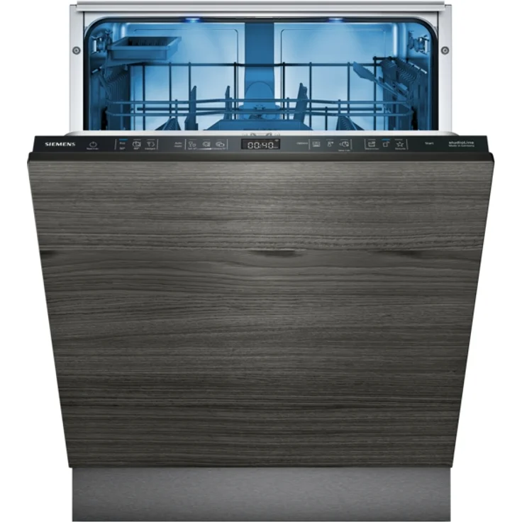 Siemens iQ500 SN65Z802BE, Voll integrierter Geschirrspüler, 60 cm, Schwarz, höherer Korb & Schublade, Touch-Bedienung