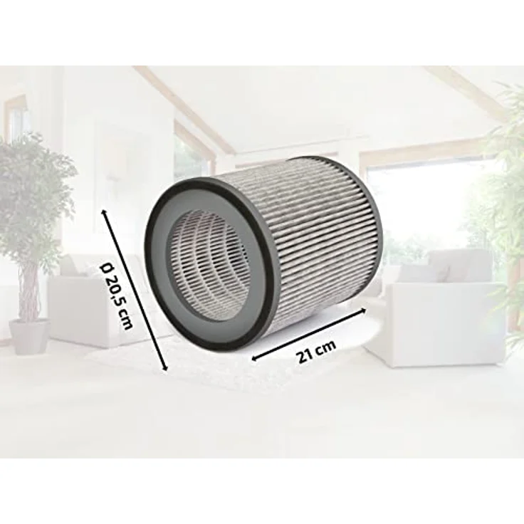 Soehnle Ersatzfilter kompatibel mit Airfresh Clean Connect 300 für eine optimale Luftqualität, austauschbarer Aktivkohlefilter, Kohlefilter für gleichbleibend hohe Reinigungsleistung – Bild 3