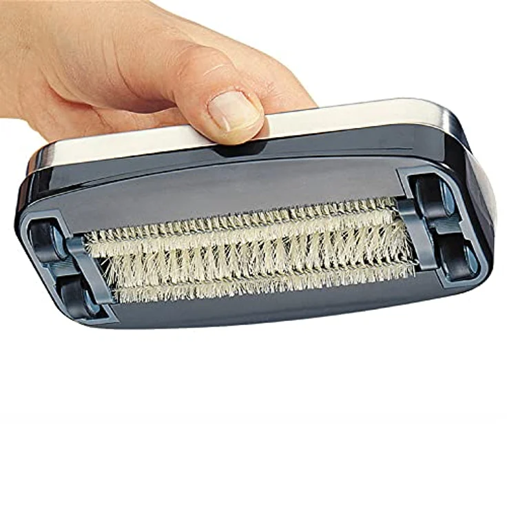 Cilio Krümelkehrer, Tischkehrer aus Edelstahl matt, 16 x 9 x 3,5 cm – Bild 2