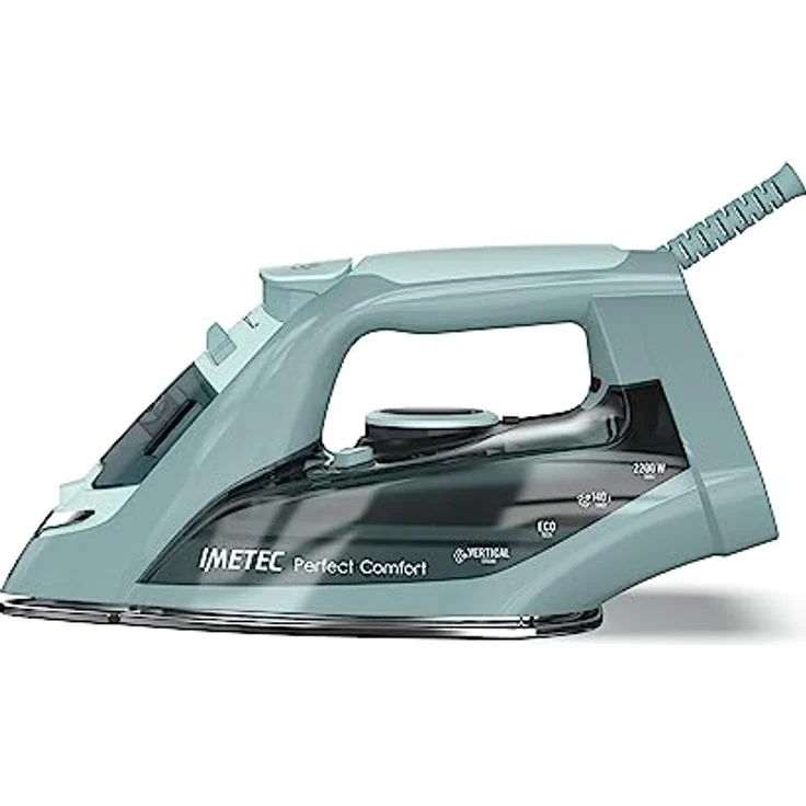 Imetec Perfect Comfort, Dampfbügeleisen, leicht, handlich, Kalkschutz, Dampfstoß 140 g, Edelstahlsohle, 2200 W, ergonomischer Griff, Energiespartechnik – Bild 3