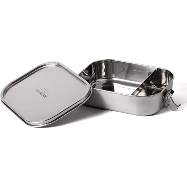 ECObrotbox Lunchbox Bento Flex Edelstahl 1300 ml Silber – Bild 7