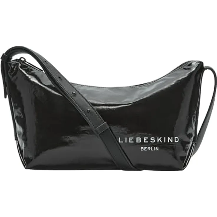 Liebeskind Berlin Crossbody Umhängetasche ELVIRA RAIN, aus Baumwolle und Polyurethan, schwarz, 26 cm x 19 cm x 11 cm
