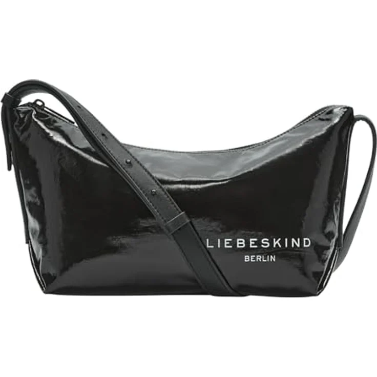 Liebeskind Berlin Crossbody Umhängetasche ELVIRA RAIN, aus Baumwolle und Polyurethan, schwarz, 26 cm x 19 cm x 11 cm – Bild 1