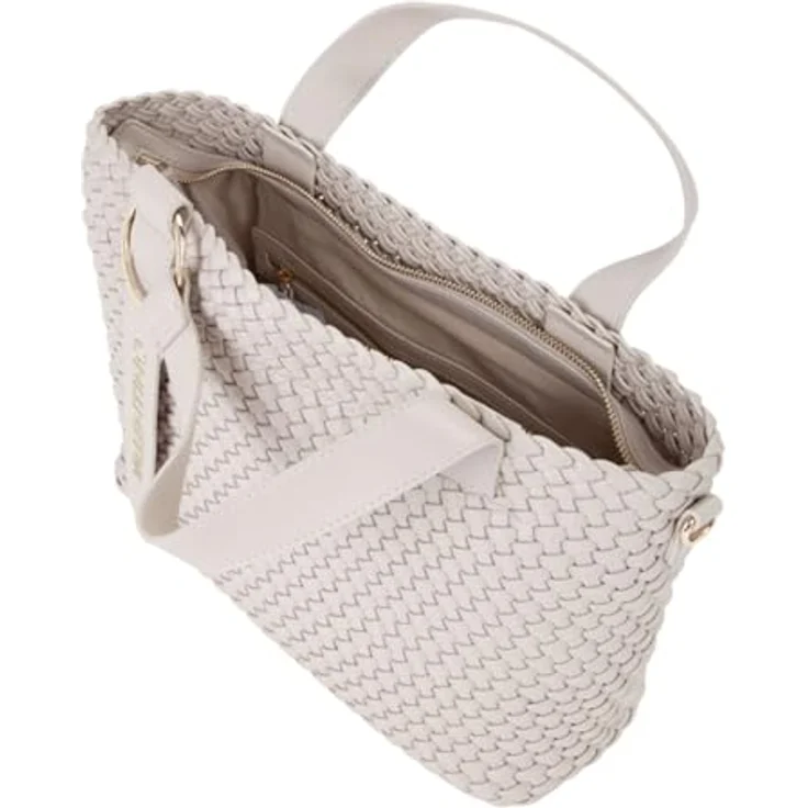 VALENTINO BAGS Shopper SHOPPING SHANTEL, eleganter Henkeltasche in Flechtoptik, verstellbare Umhängetasche, ca. 37 x 24 x 12 cm, Lederimitat – Bild 4