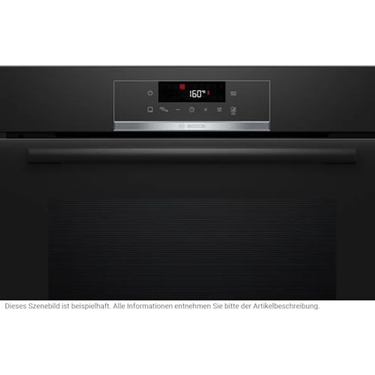 Bosch Serie 4 HBA571BB3, Einbau-Backofen 60 x 60 cm, Schwarz, 71 l Garraum, 5 Beheizungsarten, Pyrolyse-Reinigung – Bild 3