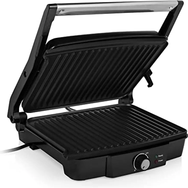 Tristar GR-2853 Kontaktgrill mit 180° Öffnung und Einer Bratfläche von 29 x 23,5 cm-auch als Tischgrill nutzbar, 2000 Watt, GR-2853, schwarz – Bild 3