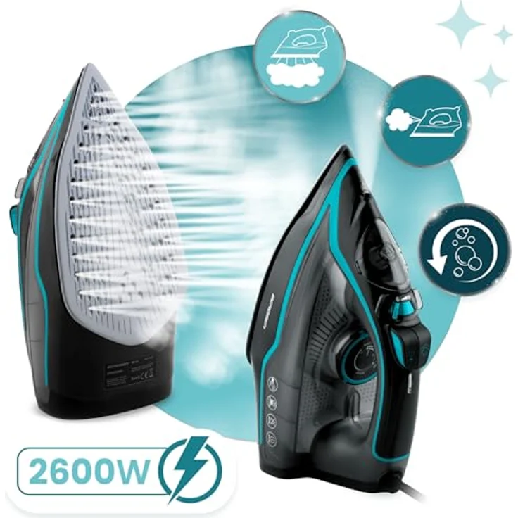 Berdsen BD-331 Dampfbügeleisen 2600W mit Keramikbeschichtung, vertikaler Dampffunktion und 230 ml Wassertank – Bild 5