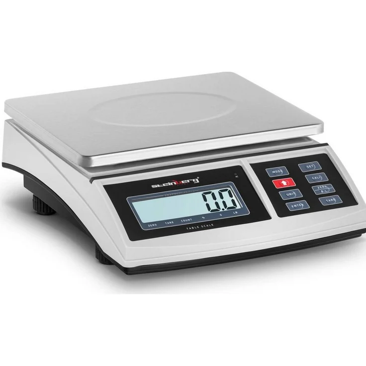 Steinberg Systems Feinwaage Tischwaage Präzisionswaage Digital Akku LCD 3 kg, Edelstahl, mobil und präzise - Preisvergleich – Bild 1