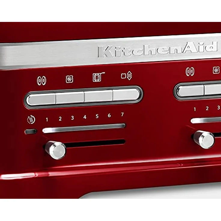 KitchenAid 5KMT4205ECA 4-Scheiben Toaster mit Sandwichzange, 2500W, 7 Bräunungsstufen, LED-Timer, Aluminiumdruckguss, liebesapfelrot, Serie: 5KMT4205 – Bild 5