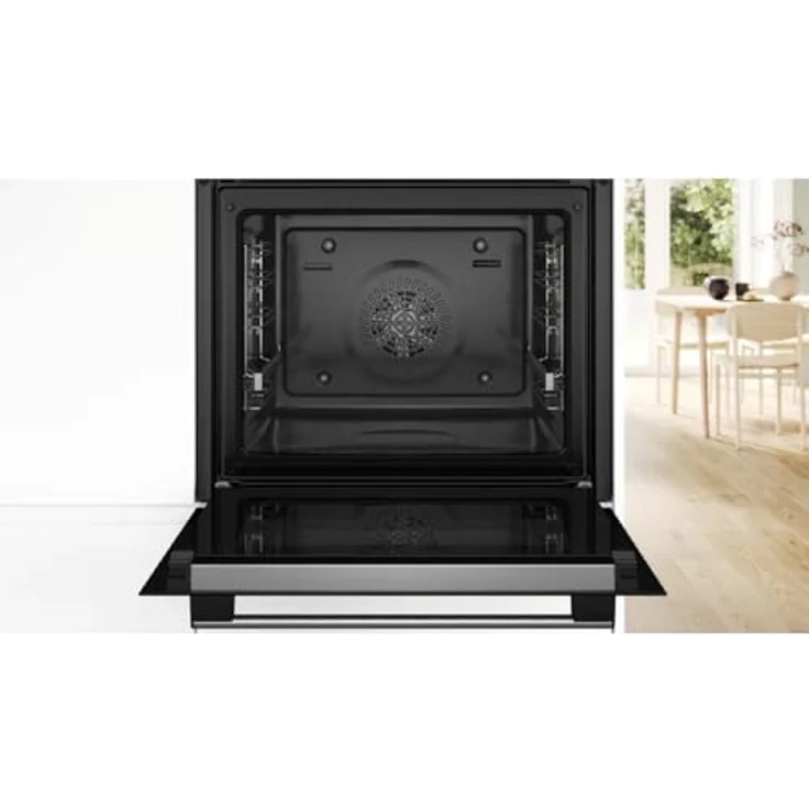 Bosch Serie 6 HBG578ES3, Elektrischer Einbaubackofen mit 71 l Volumen, 3600 W, 3D Heißluft, AirFry-Funktion, Pyrolyse-Reinigung, Edelstahl – Bild 4