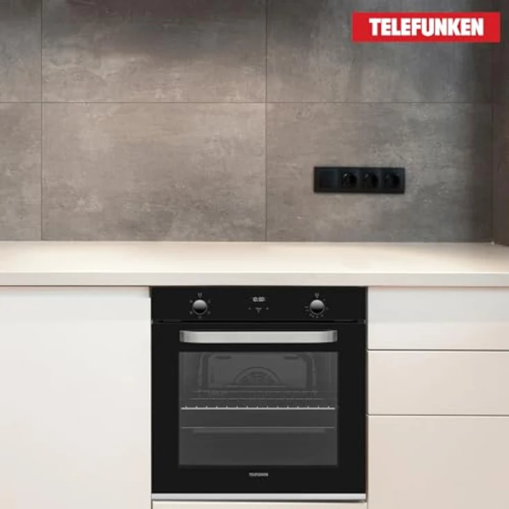 Telefunken Einbaubackofen B-OV-75-A-I, autark mit 73 Liter Volumen, Edelstahl - Preisvergleich – Bild 3