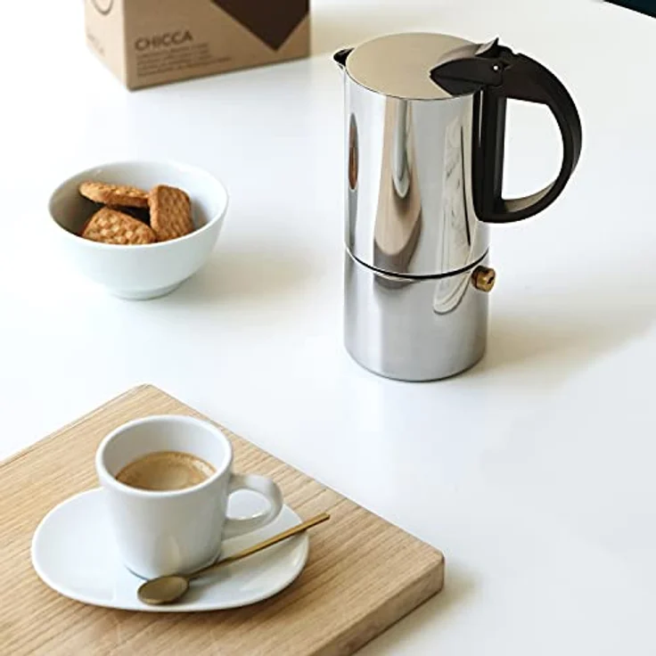 Gnali & Zani CHICCA - Espressokocher, Edelstahl, 6 Tassen – Bild 2