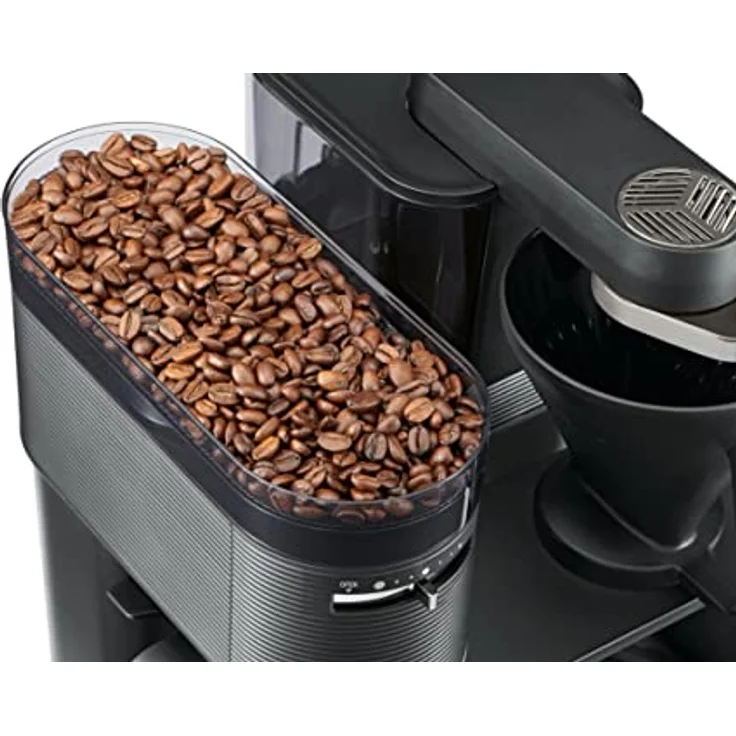 Melitta EPOS Filterkaffeemaschine mit Mahlwerk in Schwarz-Silber – Bild 3