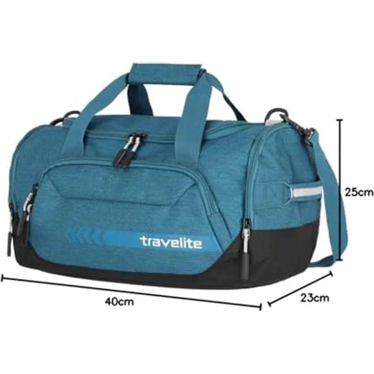 Travelite Kick Off Weekender Reisetasche S, 40 cm, petrol, 100% Polyester – Bild 9