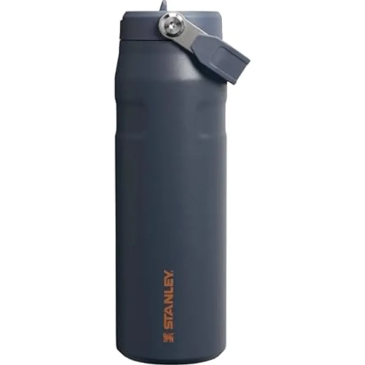 Stanley 1913 Iceflow Bottle Flip Straw, isolierte Trinkflasche mit integriertem Trinkhalm, 650 ml, Twilight