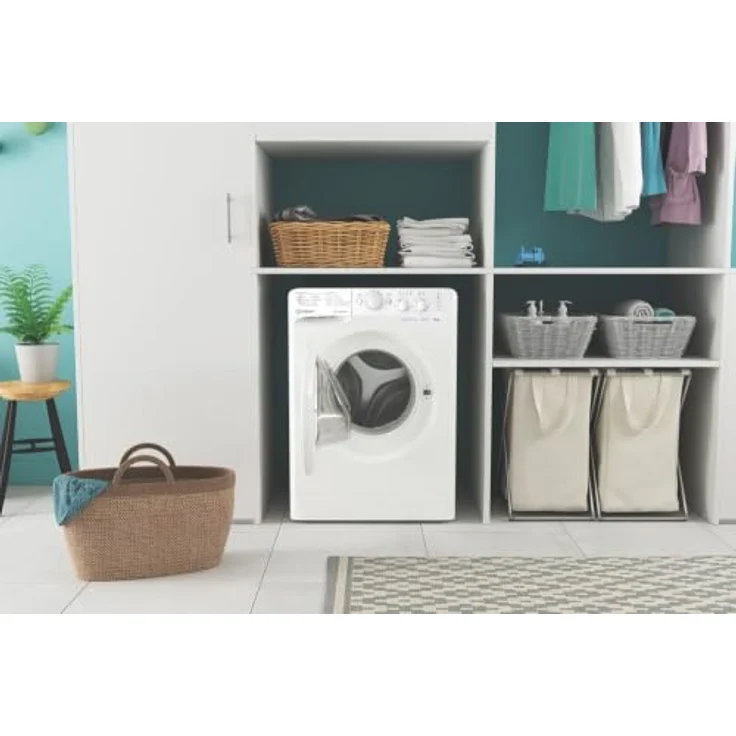 Indesit MTWC 91296 W IT, Frontlader Waschmaschine, 9 kg, A, 1200 RPM, weiß, 75 dB – Bild 7