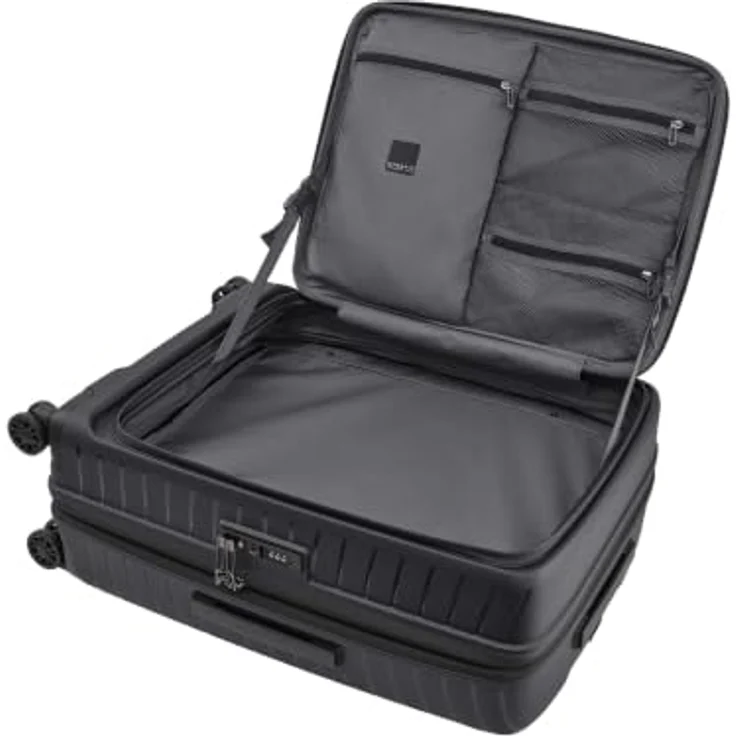 Stratic Novium 4 Rollen Trolley M 65.5 cm, Dehnfalte, schwarz, 100% Polypropylen – Bild 5