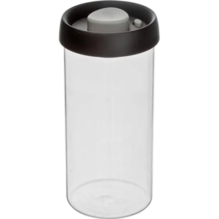 XXXL Vakuumbehälter, 600 ml, Kunststoff, Schwarz, 10.2x22x10.2 cm, für längere Frische von Lebensmitteln, spülmaschinenfest – Bild 1