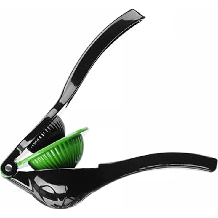 HENDI Zitruspresse BarUp, Doppelschalenform mit Presskegeln ⌅5mm und ⌅70mm, Aluminium, schwarz-grün, für Limetten und Zitronen, 225x80x(H)60mm – Bild 3
