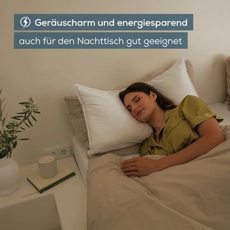 Beurer Aroma Diffuser, elegantes Design aus Holz und Keramik mit dimmbarem LED-Licht, 140 ml, geräuscharm, Abschaltautomatik – Bild 5