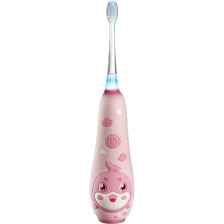 Concept Kido Smile ZK3010, elektrische Zahnbürste für Kinder 1-5 Jahre, pink, sanfte Zahnreinigung, schützt vor Karies, lustiges Design – Bild 1