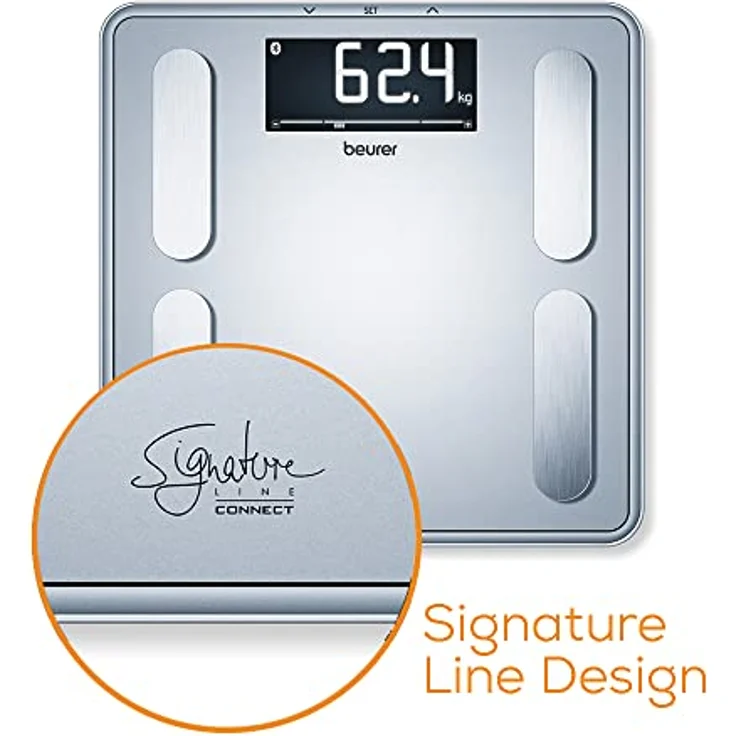 Beurer BF 405 Digitale Personenwaage Wägebereich (max.)=200kg Weiß Mit Bluetooth – Bild 6