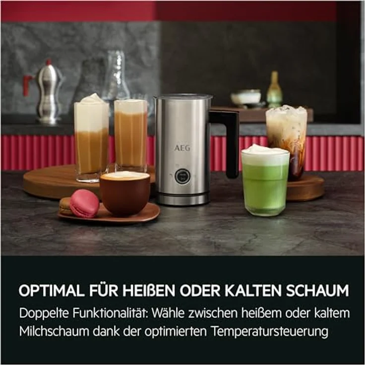 AEG Milchaufschäumer MF5-1-6ST, 5000 W, kompakter Milchaufschäumer für cremigen Milchschaum – Bild 7