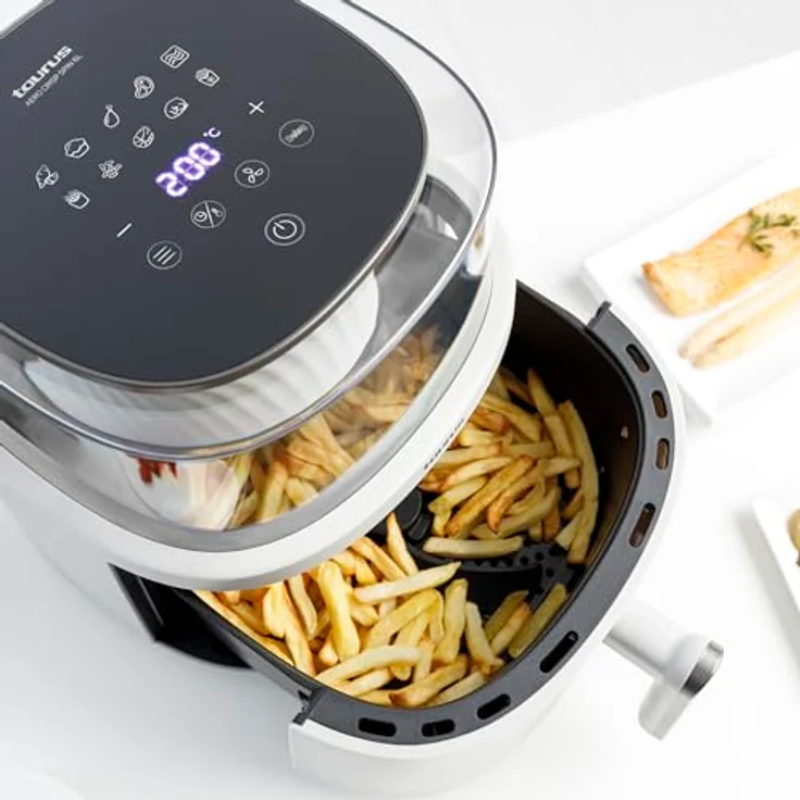 Taurus Fritteuse Airfryer Heißluftfritteuse Taurus EST9739900L Grau 1550 W – Bild 4