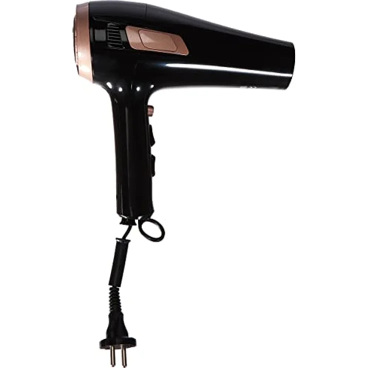 Elta Power mit Kabeleinzug 2200W schwarz gold Haare Styling zum schnellen Trocknen der Haare, mehr Volumen oder Schwung – Bild 2