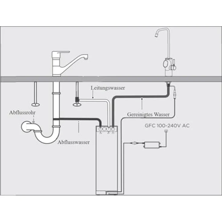 BEM Orion Ultra Slim Tankloser Wasserfilter mit Intelligentem Wasserhahn und 5-Stufigem Filtersystem in Schwarz-Silber – Bild 9