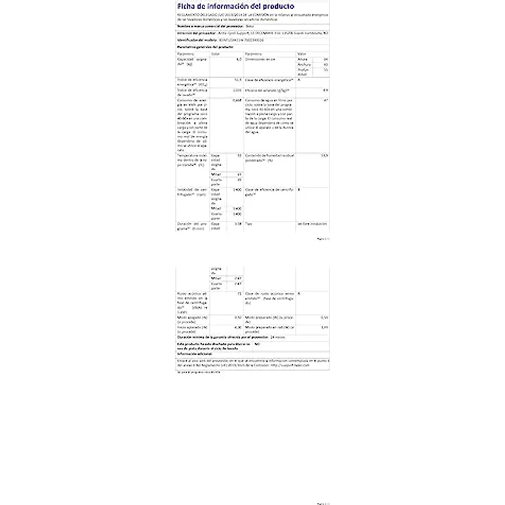 Beko B5WFU58415W, Frontlader-Waschmaschine, A, Fassungsvermögen 8 kg, Standgerät, Breite 60 cm – Bild 11