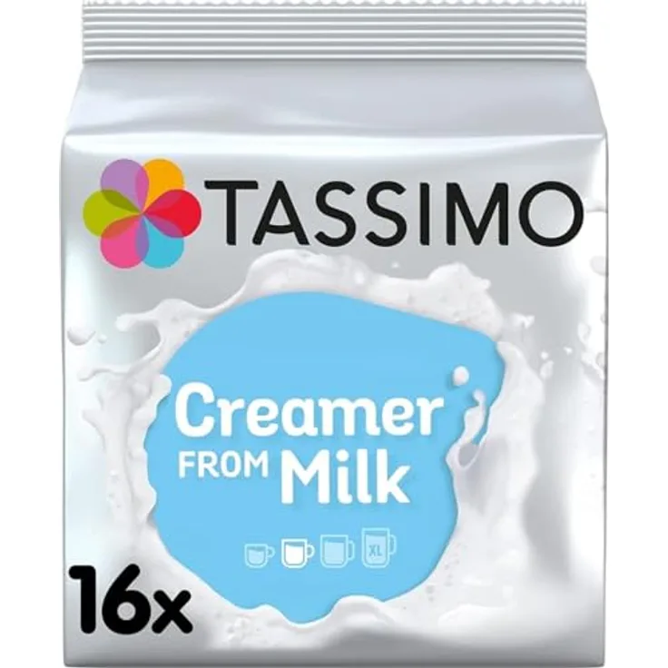 Tassimo Milchkomposition, Kaffee, Milchkapsel, Milchschaum, 16 T-Discs, koffeinfrei