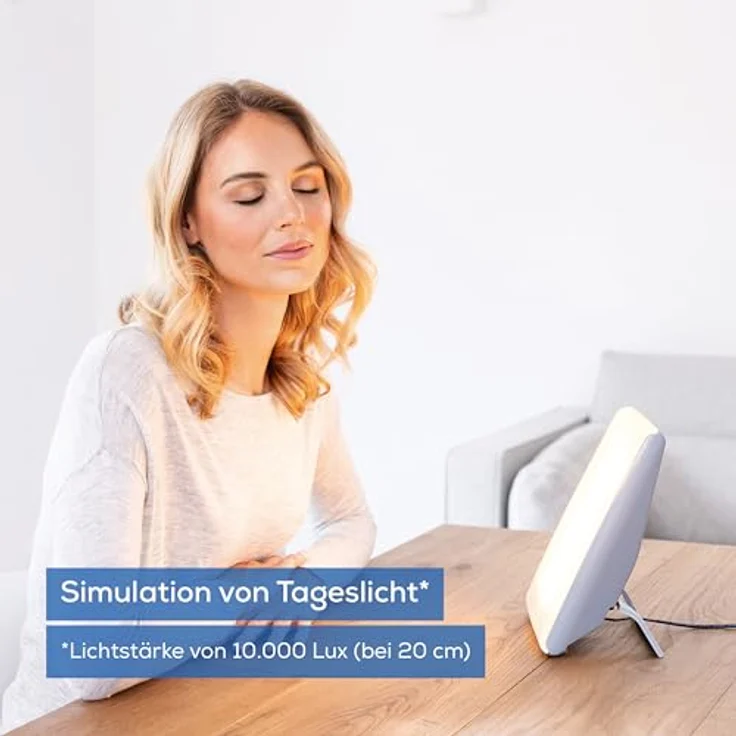 Beurer TL 45 Perfect Day Tageslichtlampe, Simulation von Tageslicht, mit 3 Farbtemperaturen für einen geregelten Tages-Nacht-Rhythmus, Human Centric Lighting, ideal für den Arbeitsplatz oder Zuhause – Bild 2