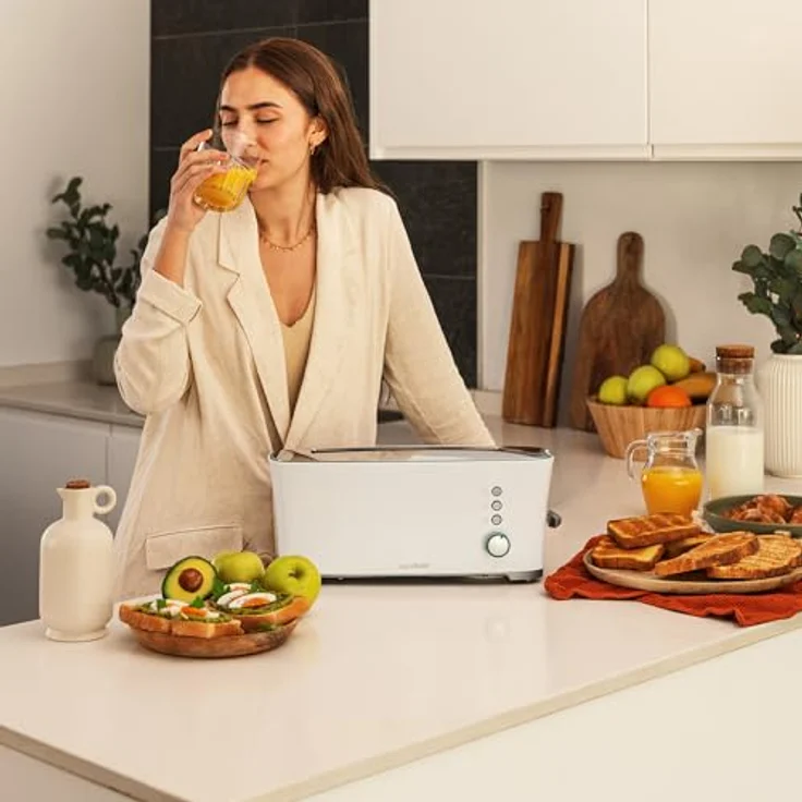 Cecotec Toast&Taste Extra W, Toaster mit 1 langem Schlitz, 1000 W, schnelles Bräunen, 2 Toastschlitze – Bild 4