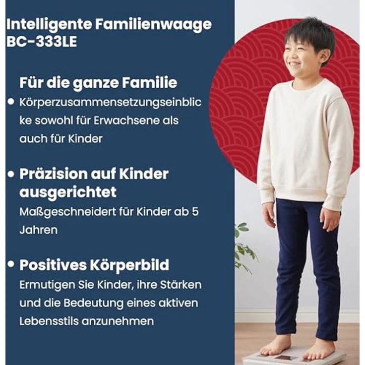 TANITA BC-333LE - Smarte Körperanalysewaage für die ganze Familie, fördert ein positives Körperbild – Bild 2