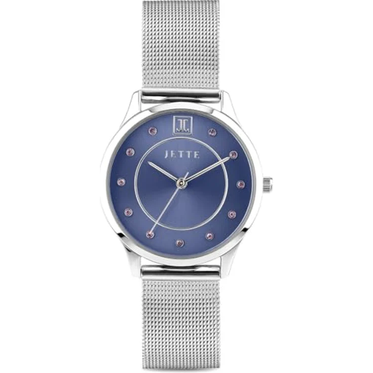 JETTE Damen-Uhr Quarz One Size, Silber 32028323, zeitloses Design für jede Gelegenheit