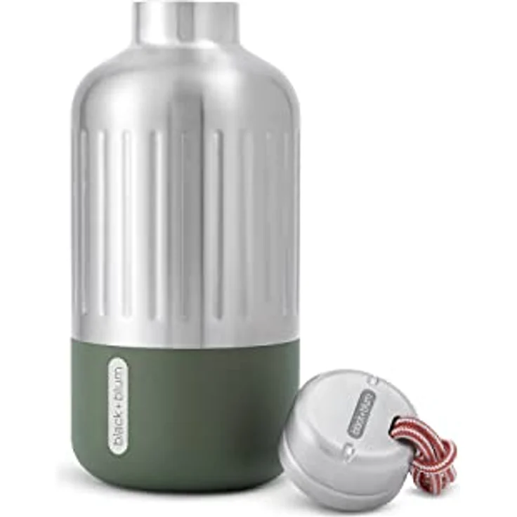 black+blum Explorer Isolierflasche, klein, olive, 650 ml – Bild 2