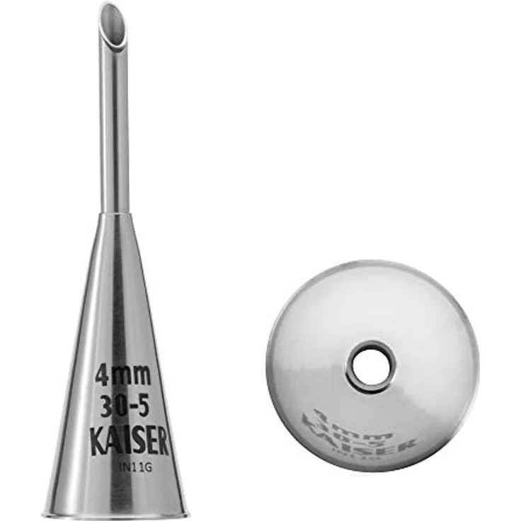 Kaiser Inspiration Spritzbeutel Set 5-teilig, wiederverwendbarer Spritzbeutel mit Tüllen, Adapter, 3 Spritztüllen, kochfest, Schneidehilfslinie – Bild 6